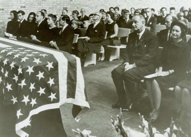 lbj at adlai funeral