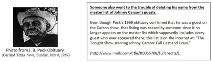 LBJs cousin J. Bert Peck